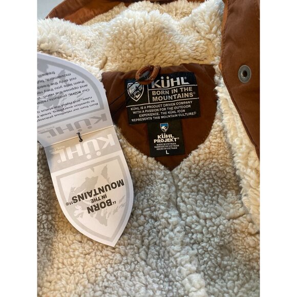 KÜHL CELESTE Sherpa-Lined Feild Jacket Women's Large Mocha Rust NWT MSRP$199 - Picture 4 of 16